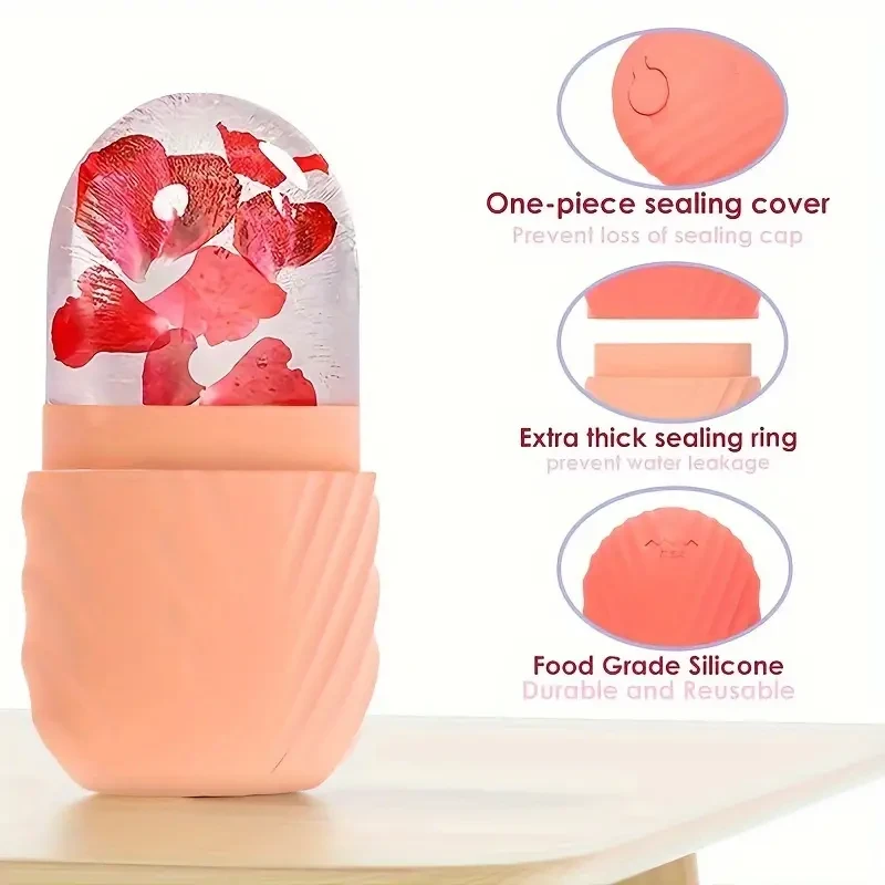 Reusable Ice Facial Roller Massager - Skin Enhancing & Glowing Skin