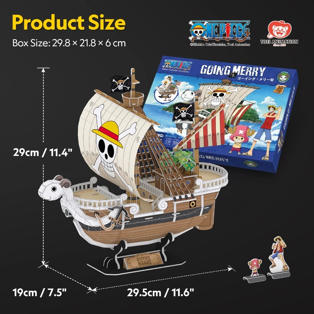 One Piece Going Merry L - 3D Puzzle