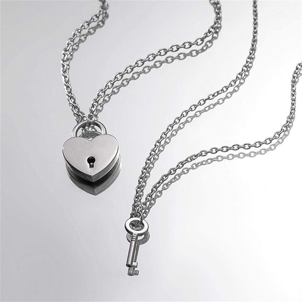 2pcs Romantic Couple Necklace for Women & Men