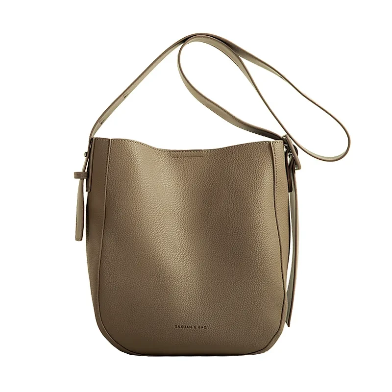 One Shoulder Cross Body Bucket Bag Women