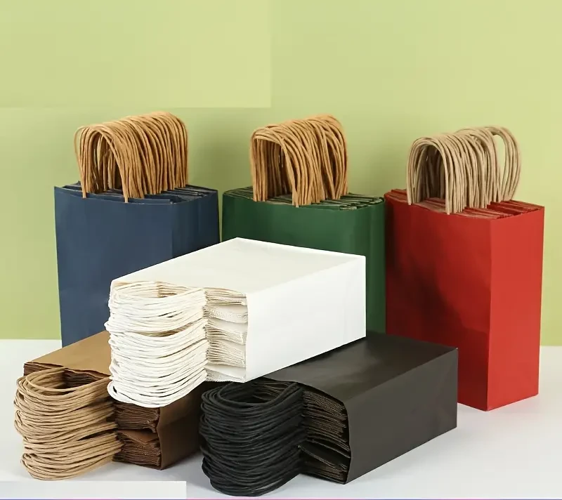 100 Pieces Of High-end Kraft Paper Bags