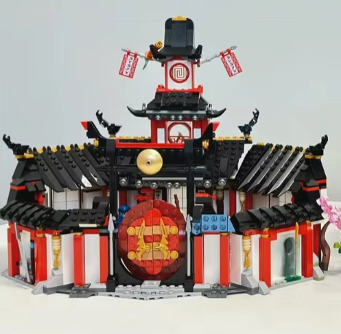 1132pcs Training Hall Red House Monastery of Spinjitzu Building Blocks Toys
