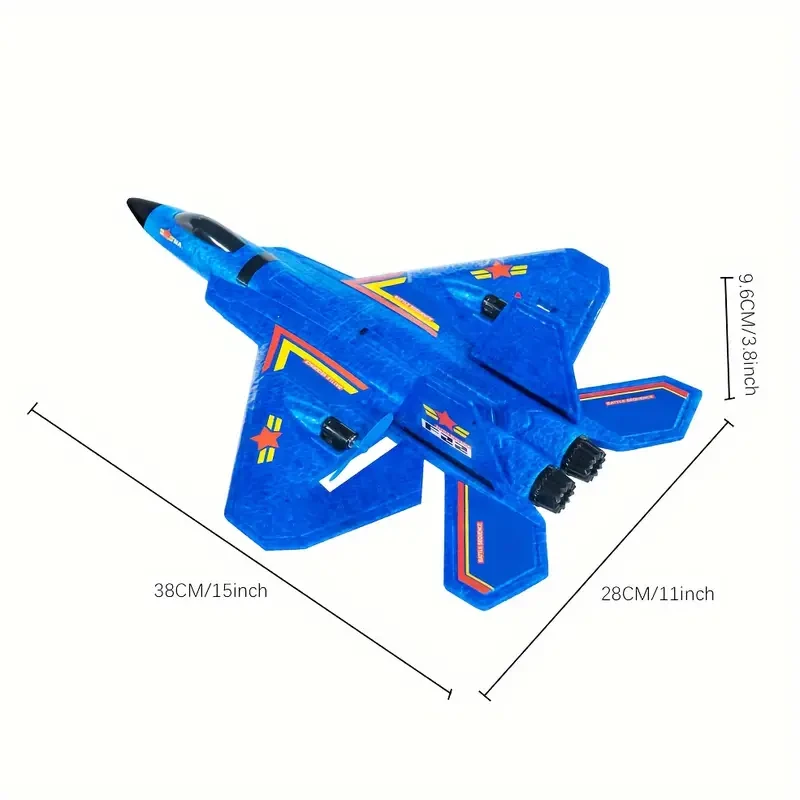 HW32, EPP Material, 2.4G 2.5-Channel F22 Remote Control Fighter Jet (land, Sea, And Air), Featuring Cool LED Night Navigation Lights And A Six-axis Gyroscope Halloween Christmas Gift