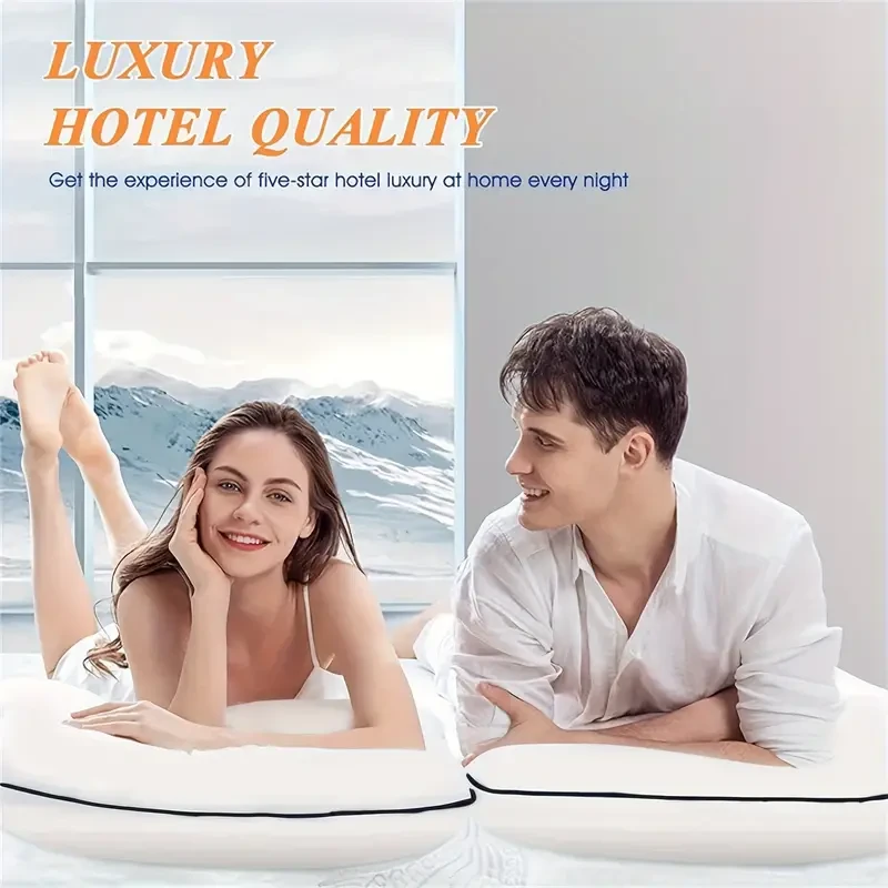 Luxurious Cooling Foam Pillow for Back, Belly & Side Sleepers