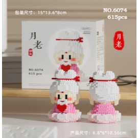 Nano Block Dewa Rezeki Guanyin Budha Smile God Satra Dewa Jodoh Set Gifts and Displays