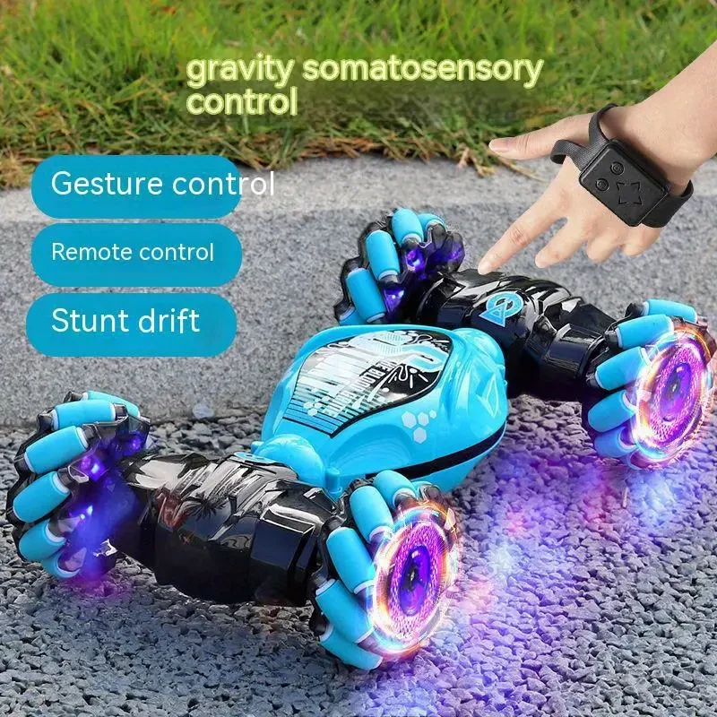 Twist Four-wheel Drive Climbing Racer - Crawlers with Gesture Sensing Deformation Remote Control, Off-road Vehicle for Boys, Rechargeable and Fun Racing Toy