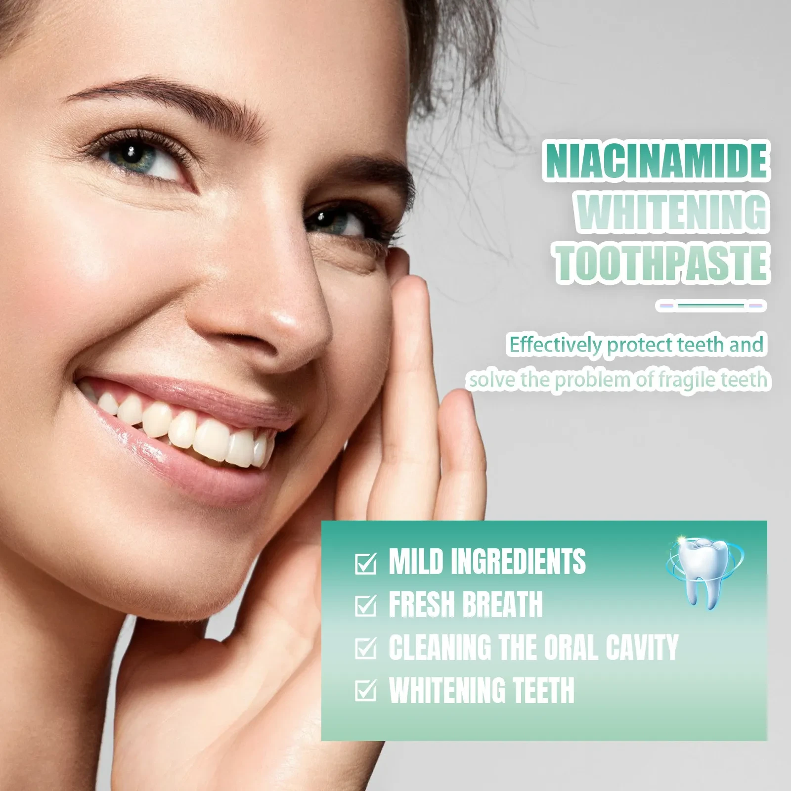Nicotinamide Toothpaste Whitening Cleaning Care