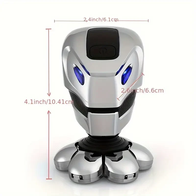 7D Head Shavers for Bald Men - Anti-Pinch Electric Razor with 5-in-1 Men's Grooming Kit