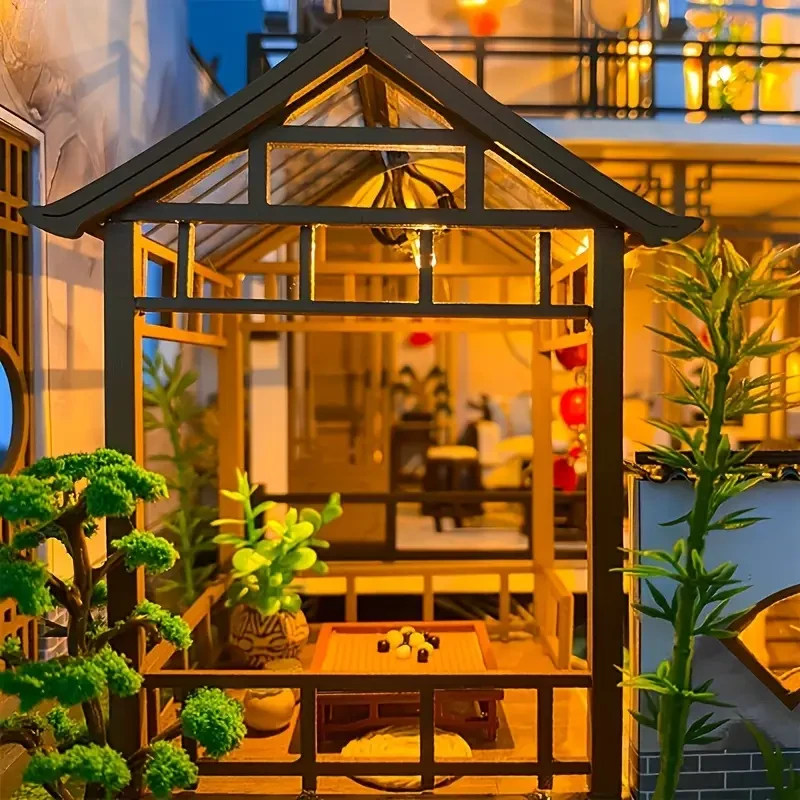 3D Puzzles Assembled Models - Chinese Style Miniature DIY Dollhouse Kit