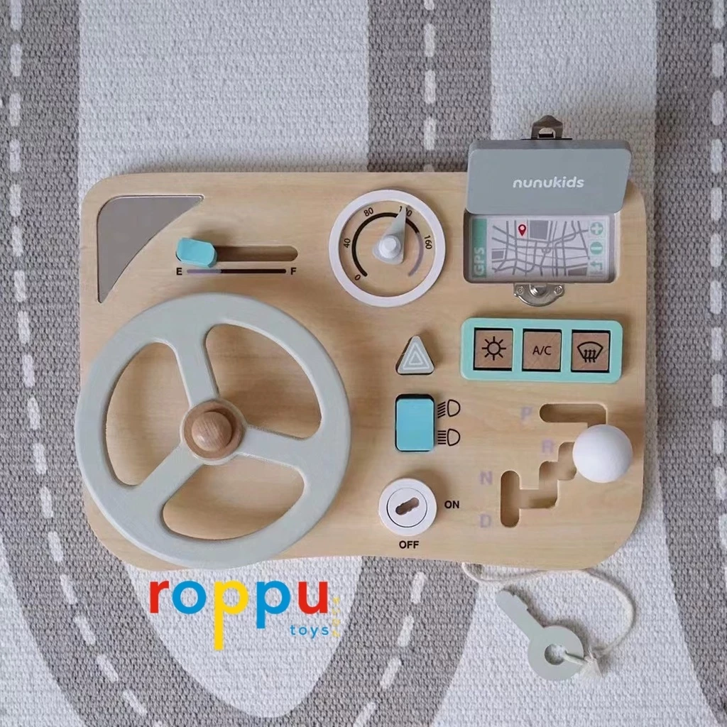 Wooden Sensory Busy Board Wooden Toys Montessori