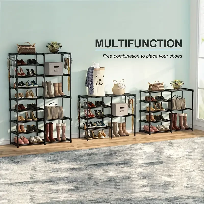 9+5 Tiers Tall Shoe Rack - Storage Shelf for Shoes