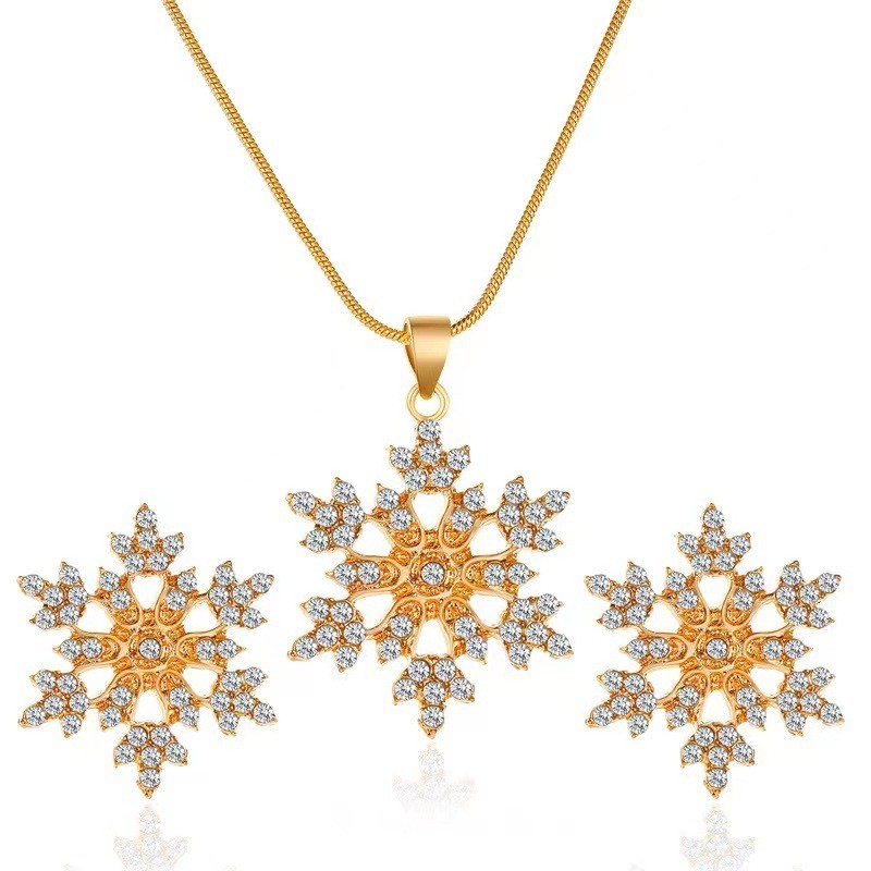 Zircon Snowflake Necklace