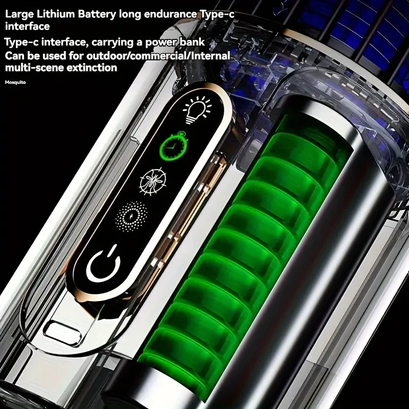 Rechargeable Multi-Functional Mosquito Killer Lamp - USB Powered Bug Zapper