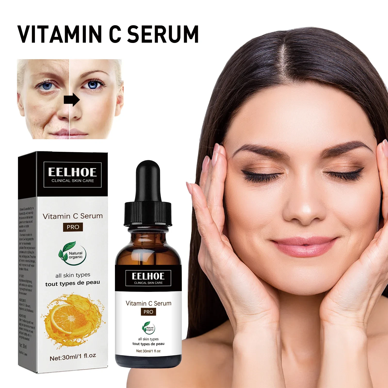 Vitamin C Serum For Reducing The Appearance Of Fine Lines, Firming, And Moisturizing The Skin For A More Youthful Complexion