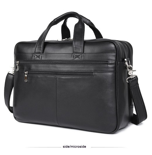 Leather Handbag Briefcase Napa Leather Comfortable Texture Men's Real-Leather Bag