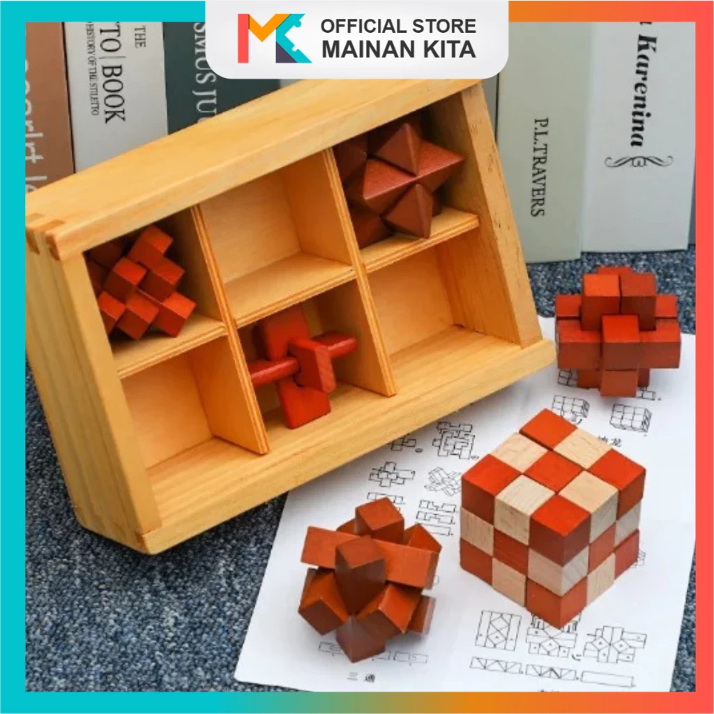 MK916 Wooden Euduct Ecduction Puzzle Wooden Wooden Interlocking Blocks Toys