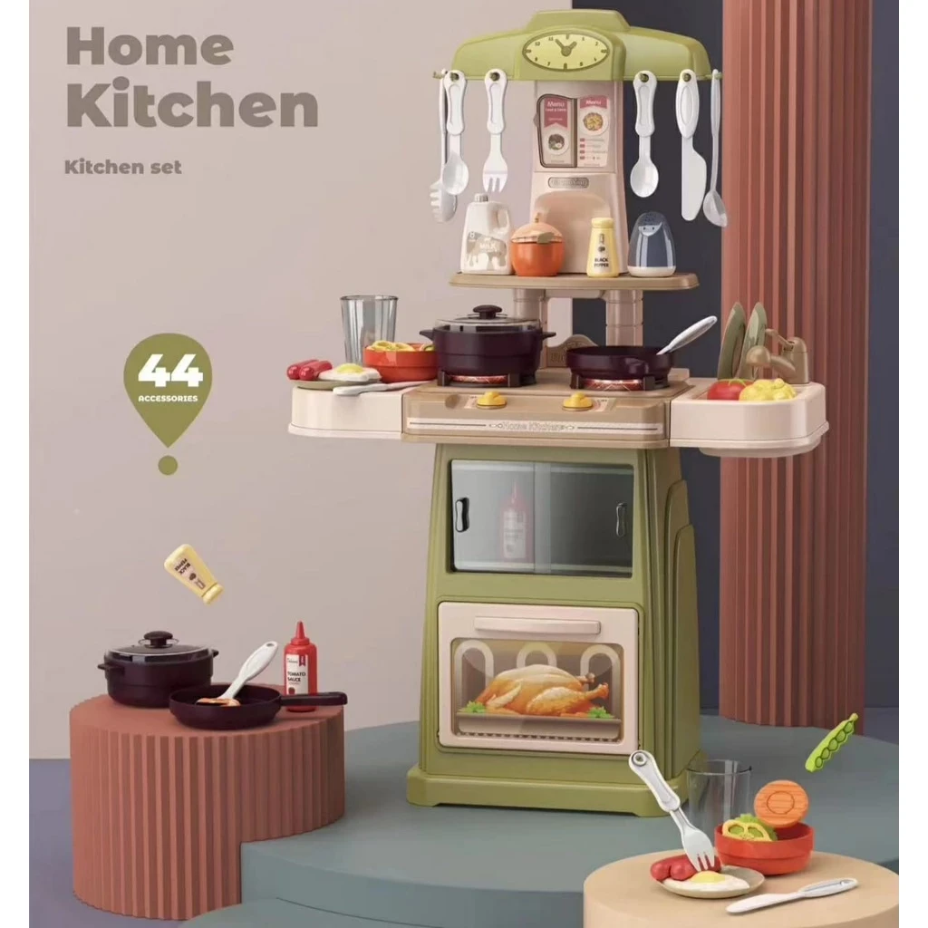 ( 899-01-02-07-08 )66Cm Toys Kitchen Set Spray Mist Kids / Cook Cooking Toys Smolding Fever / Toys Set Cook