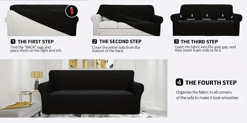 Stretch Sofa Cover - Universal Sofa Slipcover for All-Around Protection and Style