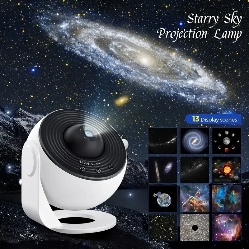 Starry Sky Atmosphere LED Projection with RGB Colors for Bedroom
