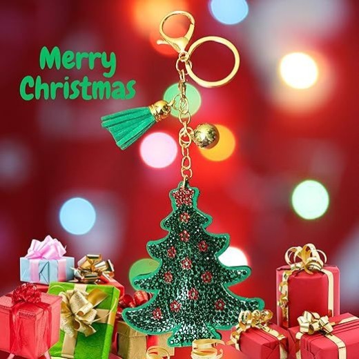 Christmas Series Hot Rhinestone Key Chain Accessories