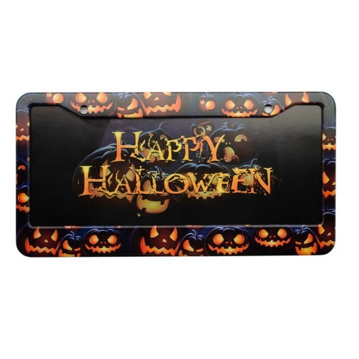 Photo Frame American Pumpkin License Plate Frame