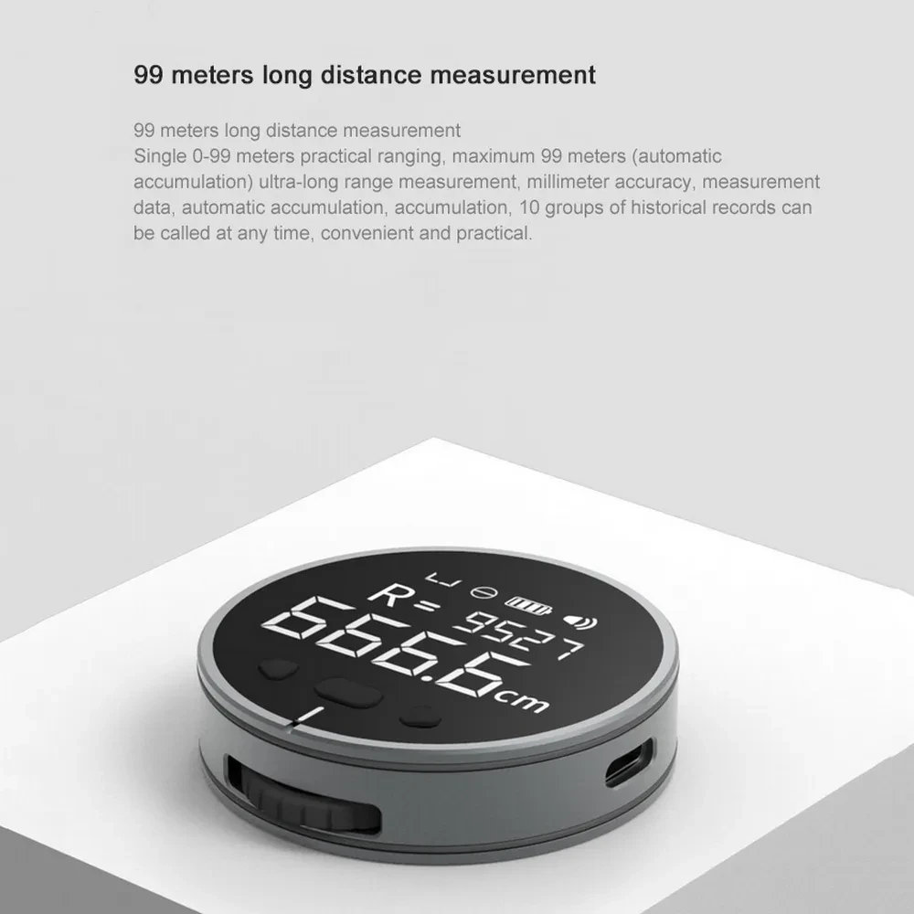 High Precision Electronic Measuring Ruler with Digital LCD