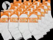 WHOLESALE - (60 Pairs) Kids' White Socks 4-7YEAR