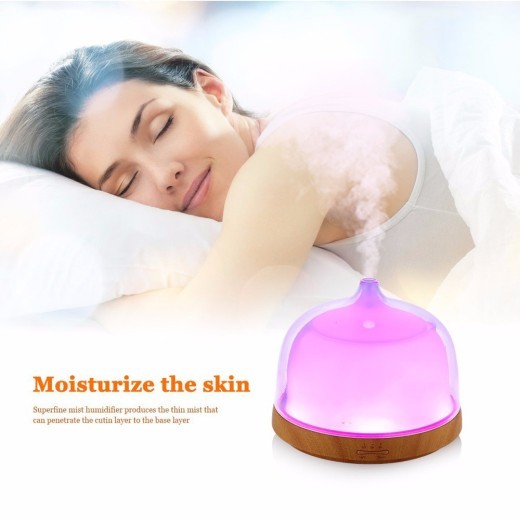 Bedside lamp for air humidifier