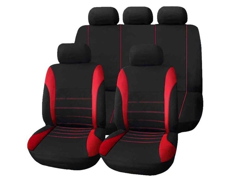 Car Seat Cover 5 Seater Full Set Front Rear Cushion Mat Protecto Polyester
