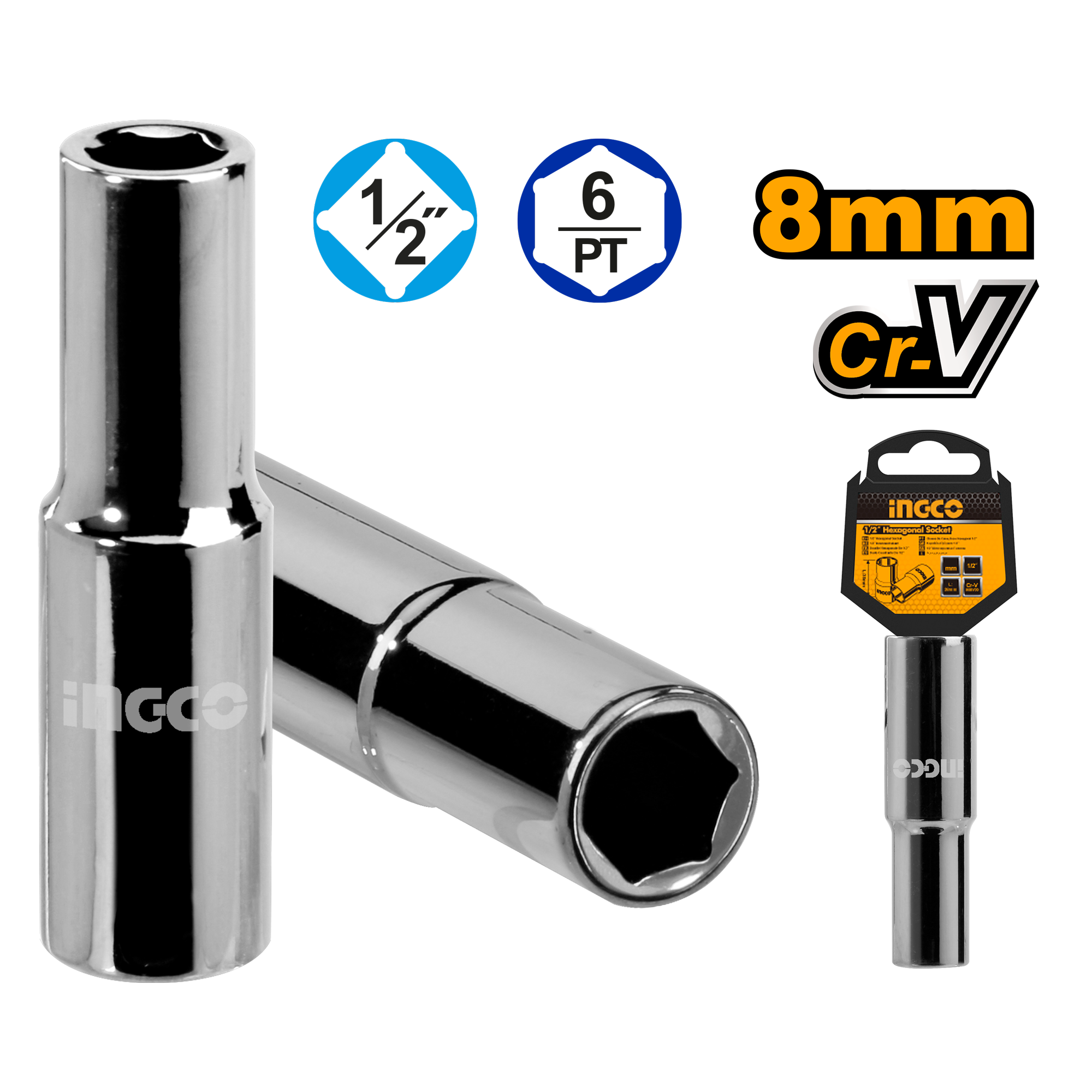 1/2 Deep Hexagonal Socket