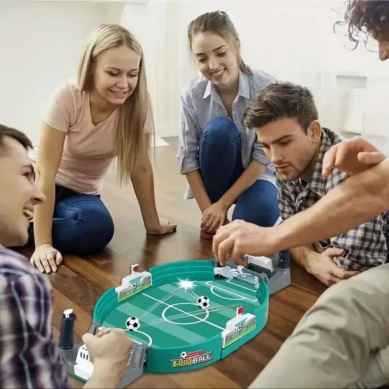 2-Player Tabletop Football Game with 4 Balls - Ideal for Party Fun & Brain Boosting, Great Christmas Gift Idea