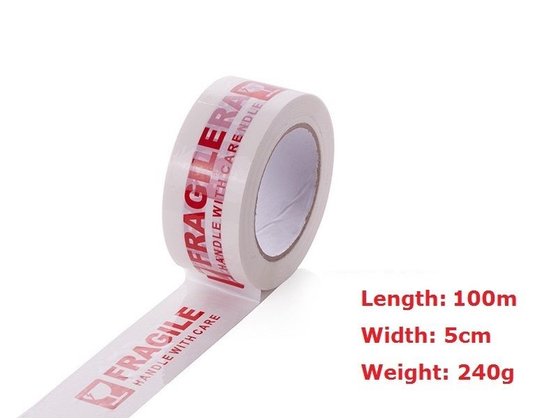 FRAGILE Packaging Tape - (1 Roll) 48MM