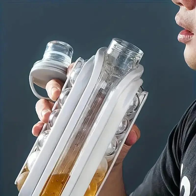 2-in-1 Portable Ice Maker & Cube Tray - Non-Electric & Battery-Free