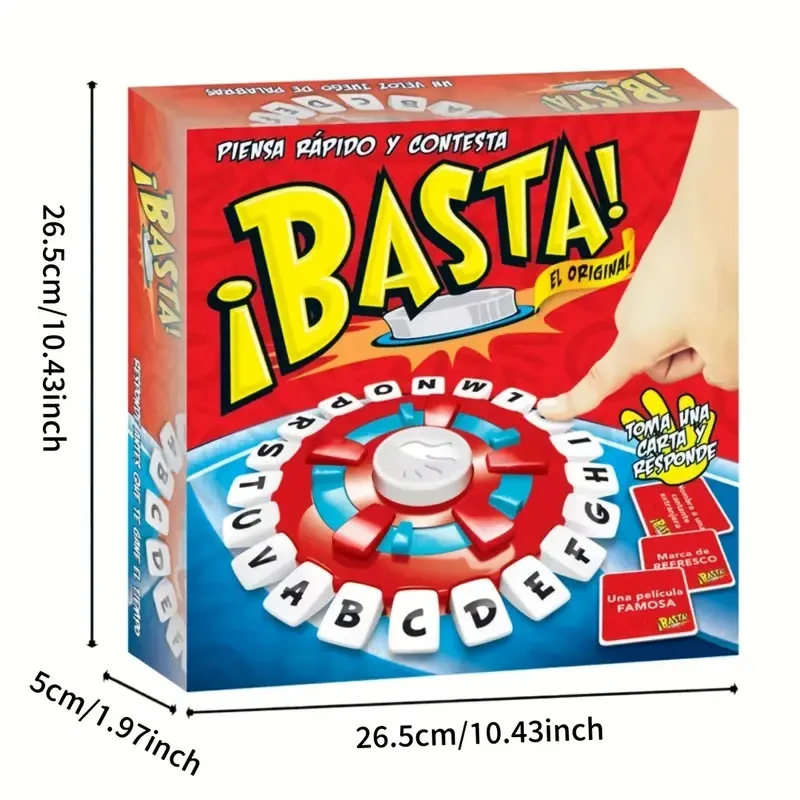 A Unique Strategy Board Game - Limited Edition, Word Game that Stimulates Thinking and Challenges Speed, Suitable for Family Education Games for 14 Years Old and Above, Made of Durable PVC Material, Spanish Version - Ideal Gift Game Spanish Version