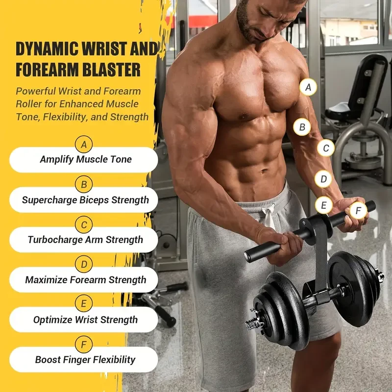 Ultra-Strong Forearm & Wrist Strengthener - Anti-Slip Grip & Quick Locking