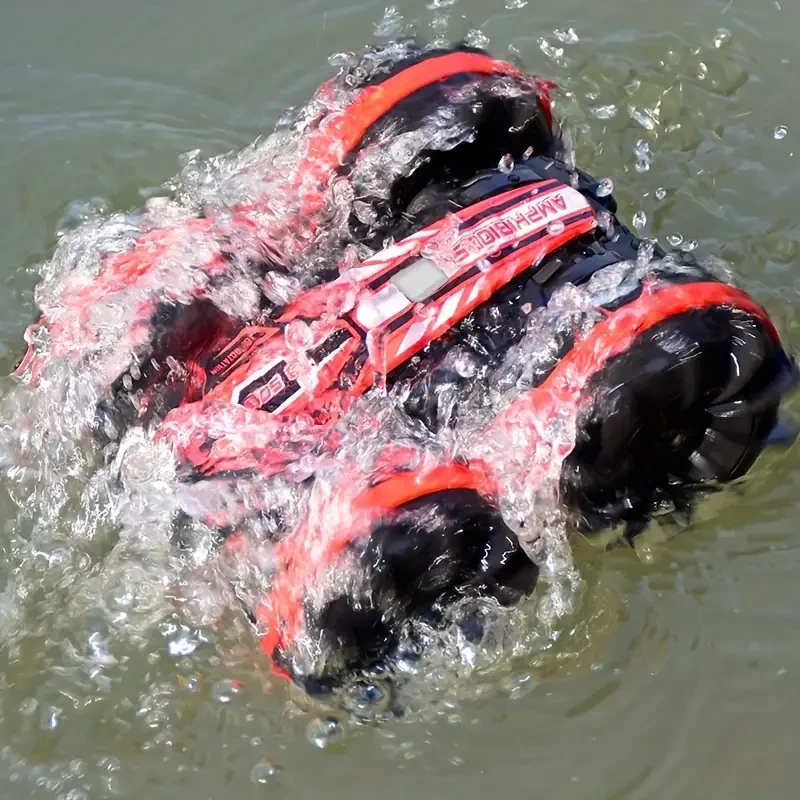 Amphibious 4WD Stunt RC Car - 360 Rotation, Gesture Control, All-Terrain
