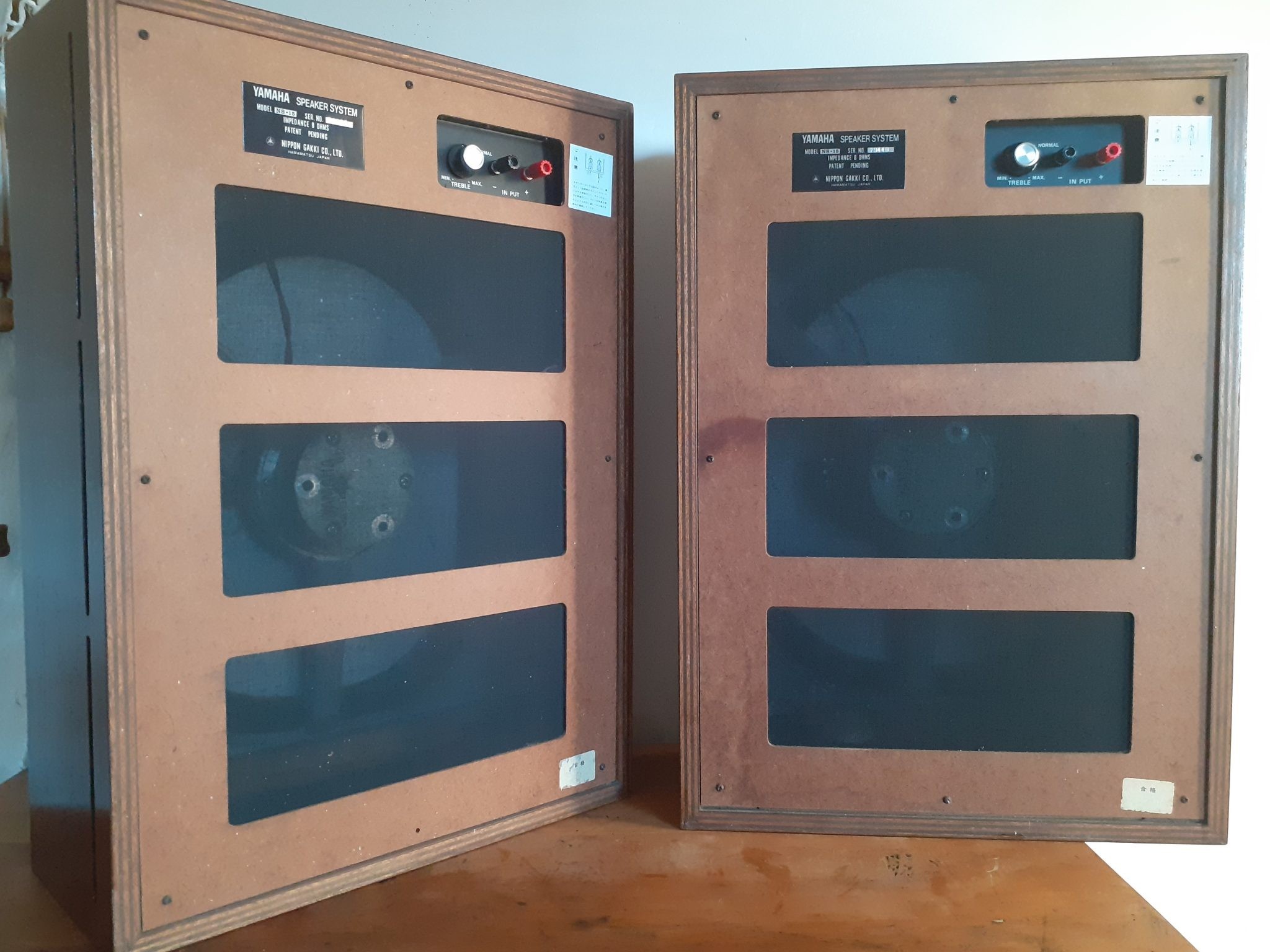 Yamaha NS-15 Speakers (1969) - Rare Model Amazing Condition