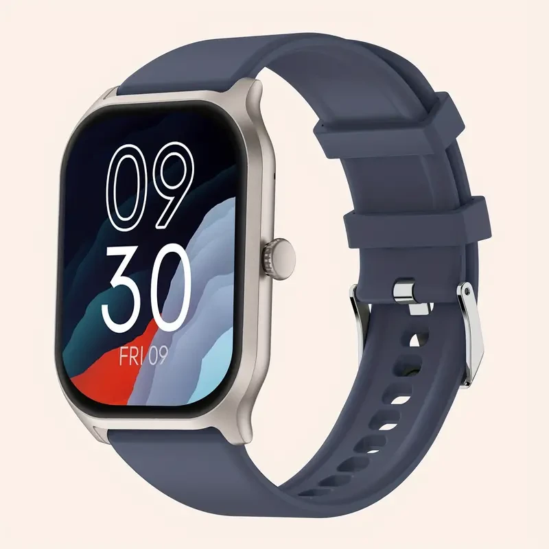 Smart Watch with 2.01 Inch Square Screen - Answer & Make Calls, Message Push, 100+ Sports Modes, Fitness Tracker, Pedometer, Music Control, Outdoor Smartwatch for Android and iOS