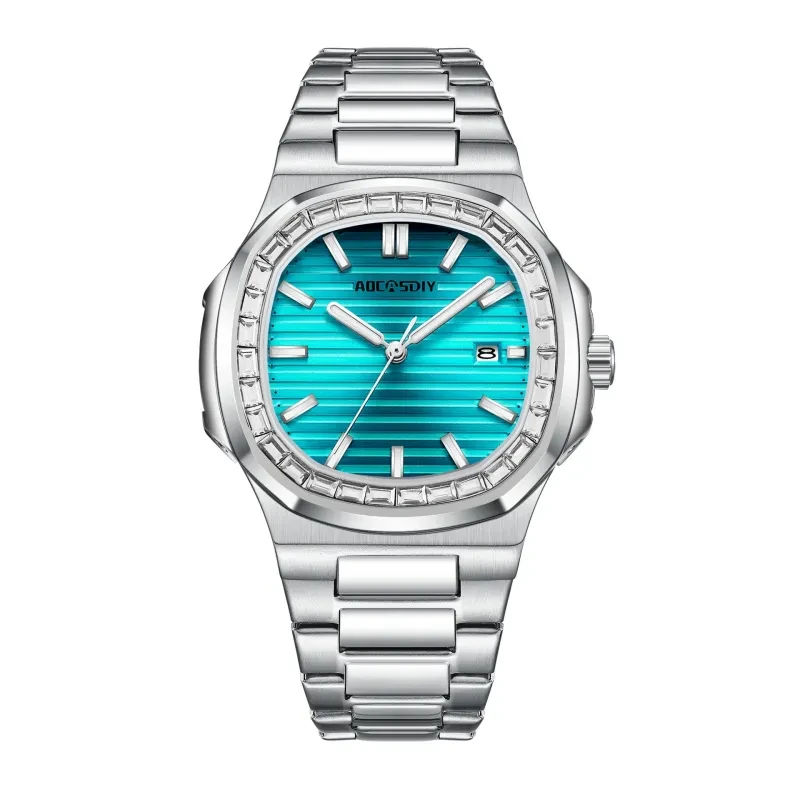 Men's Fashion Diamond Luminous Quartz Watch