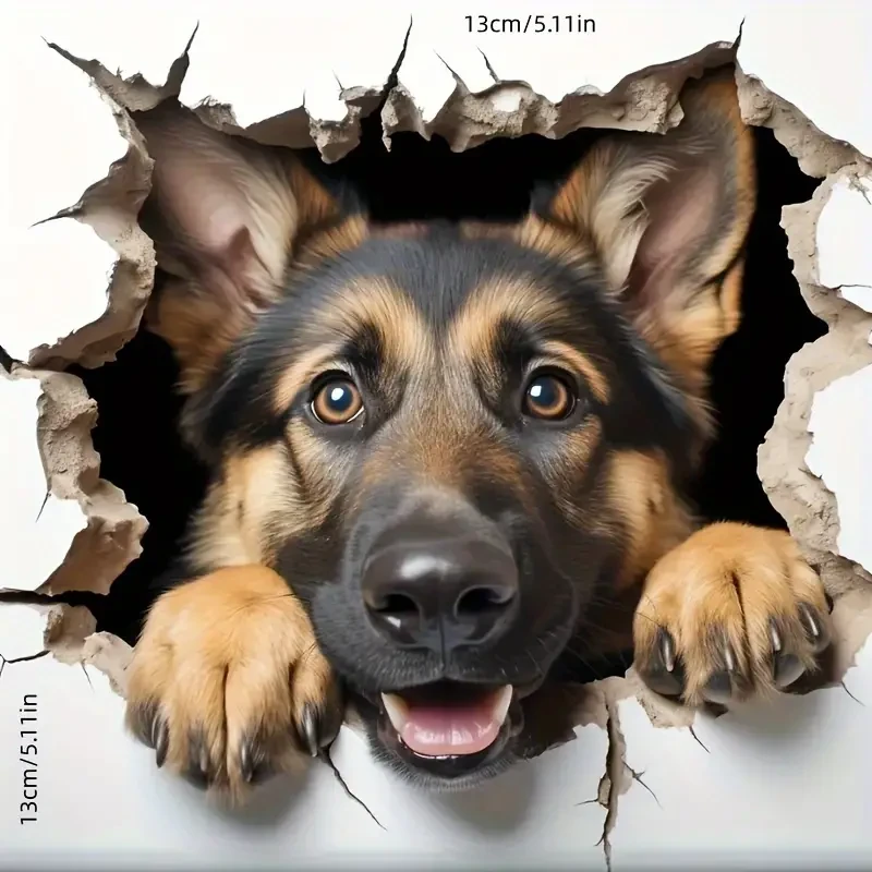 Adorable German Shepherd Dog Sticker