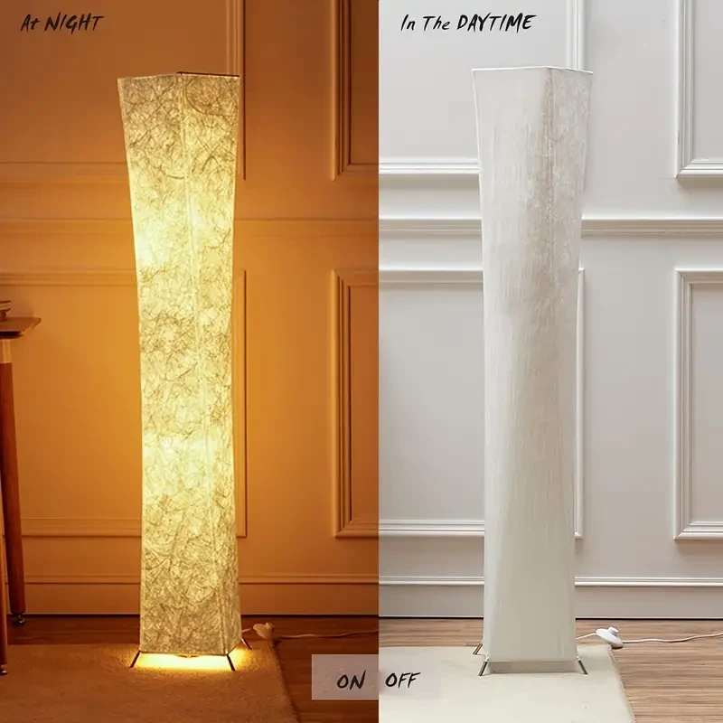 Soft Light Floor Lamp, 132.08cm Simple Design Morden Slim Warm Light