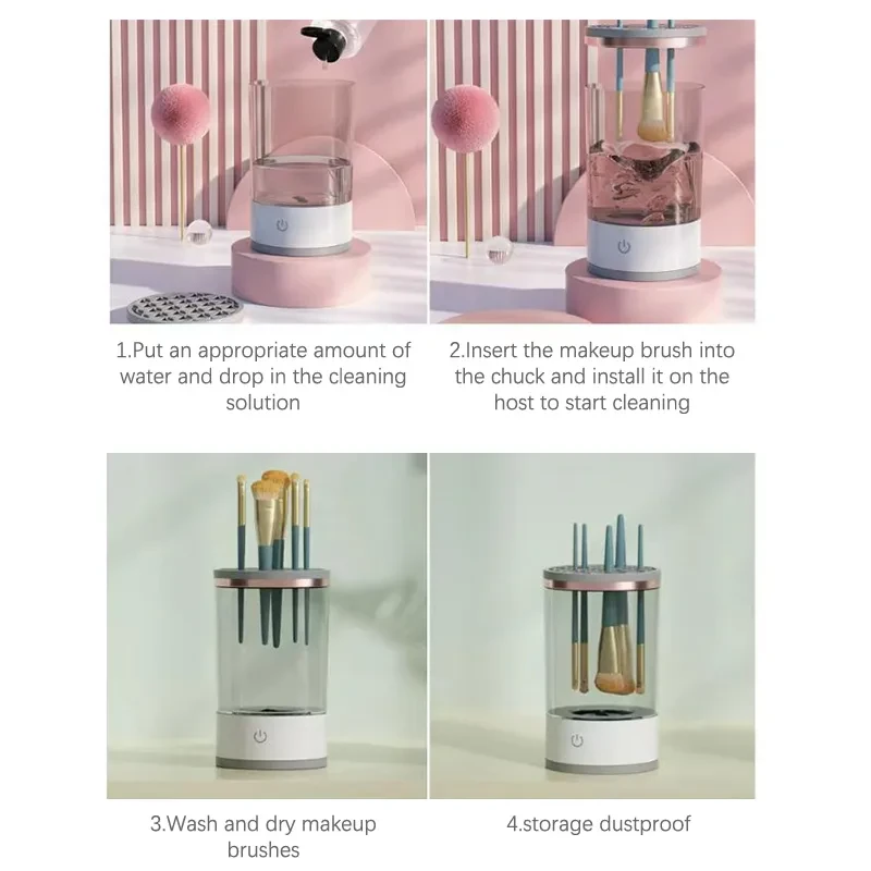 Women Eye Shadow Brush Cleaning Tool Portable