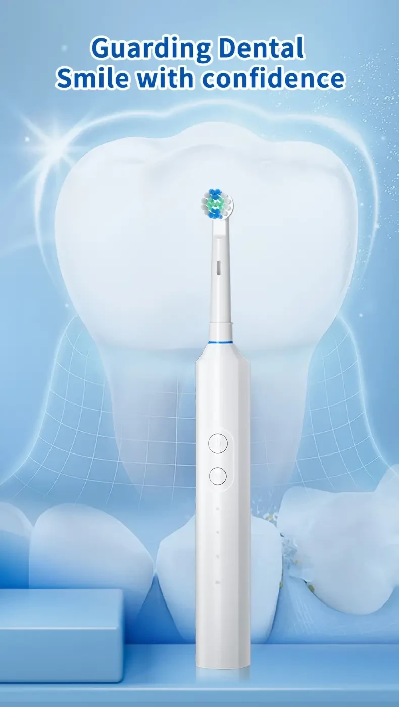 Electric Toothbrush for Adults with 8 Replacement Heads