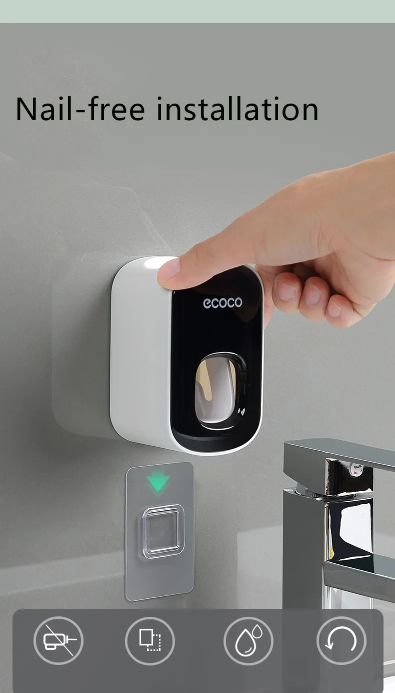 Wall Mounted Automatic Toothpaste Holder