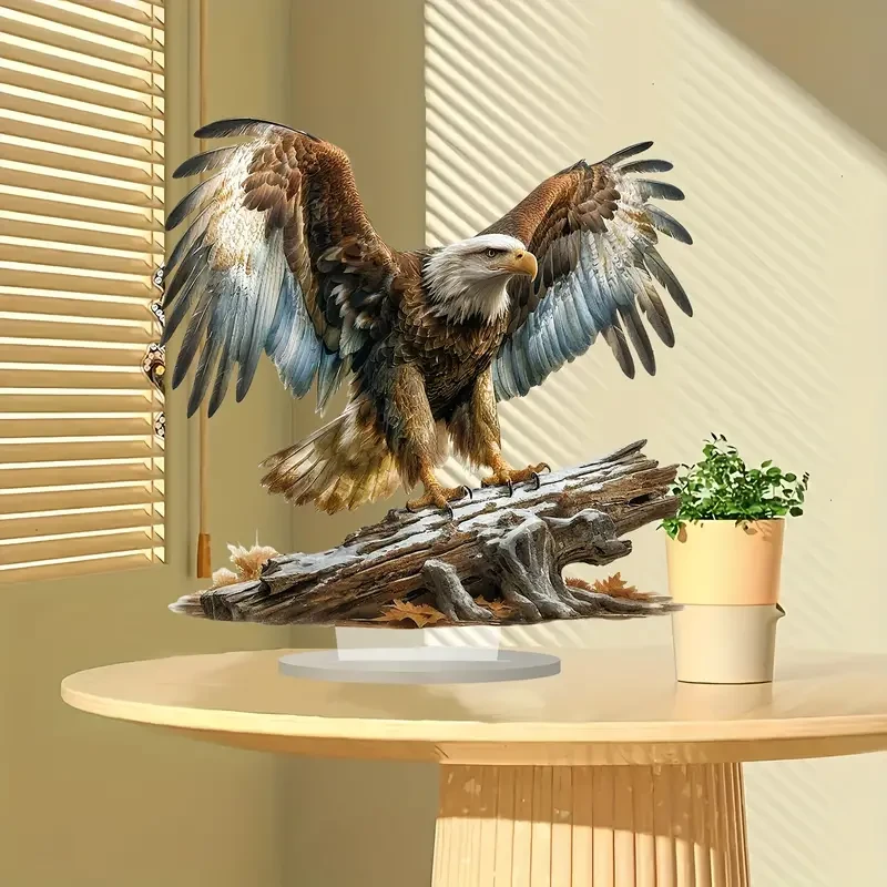 Majestic Eagle Winged Acrylic Desk Decor