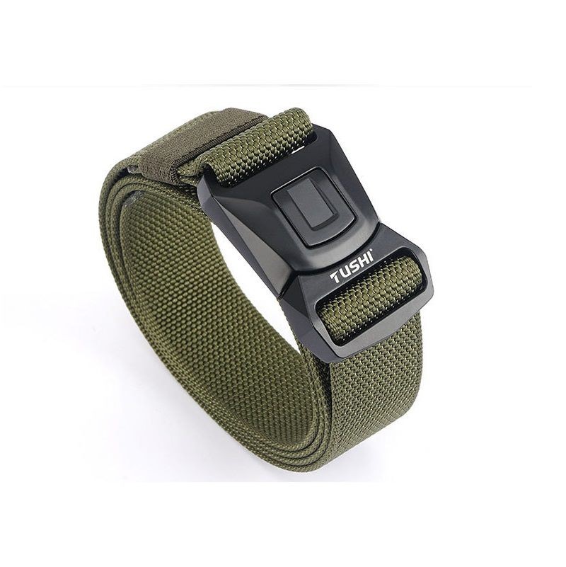 Tactical Belt Military Hiking Nylon Tool Belts Heavy-Duty Quick Release Buckle