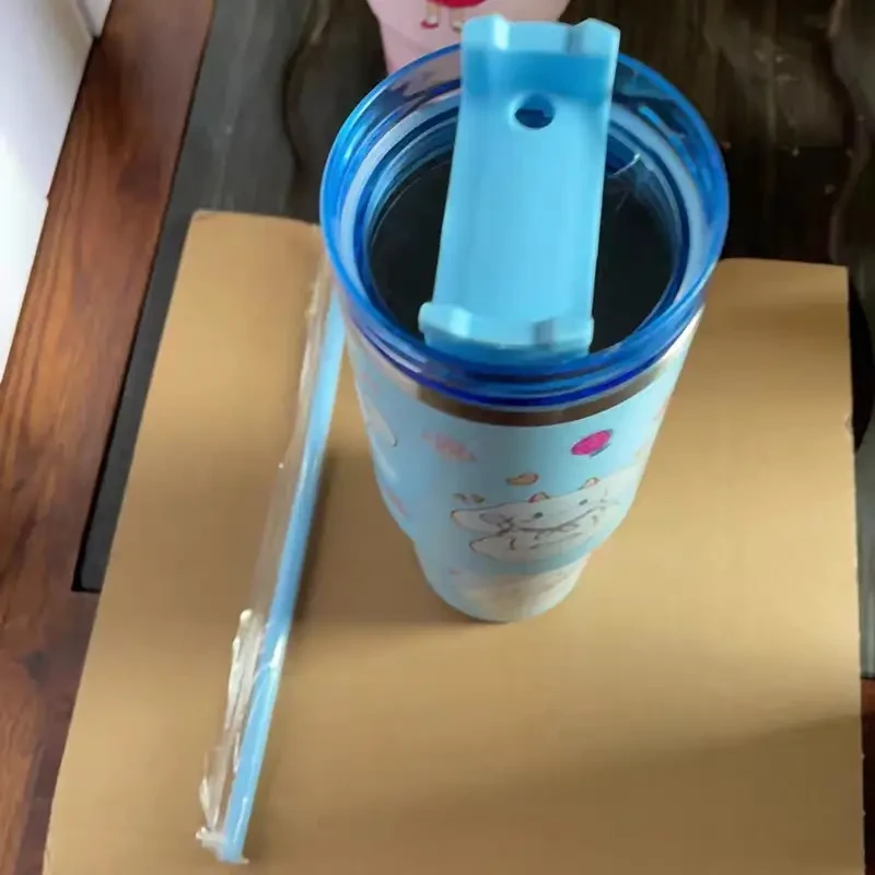 Hello Kitty & Friends 30.43oz Insulated Stainless Steel Water Bottle - Shatterproof with Lid and Straw