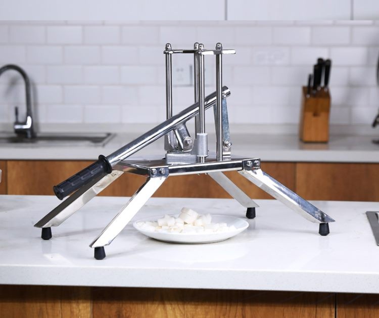 Alloy Vertical French Fries/Chips Vegetable/Fruit Strip Maker with 4 Blades