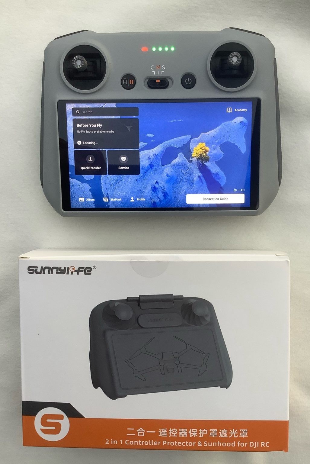 DJI RC1 controller plus sunshade/protector