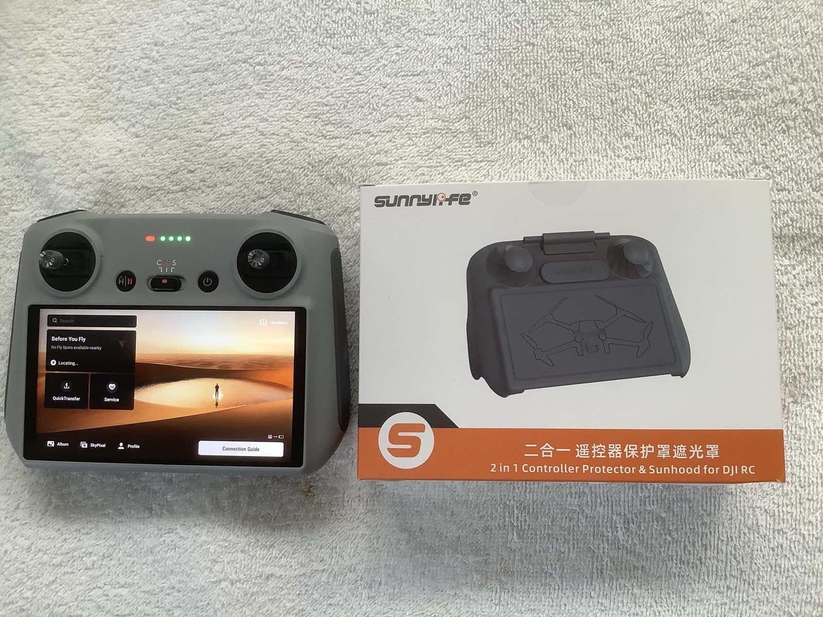 DJI RC1 controller plus sunshade/protector